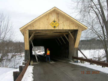 Depot Bridge, Pittsford, Vt. VAOT Photo, December, 2005